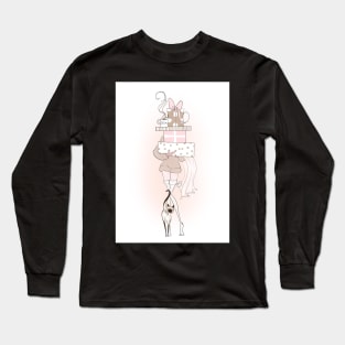 Winter Time Crazy Cat Lady Long Sleeve T-Shirt